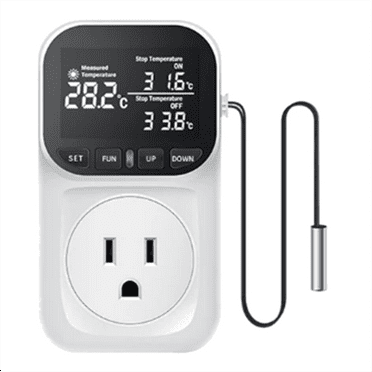 High-Precision Digital Display Smart Thermostat Fish Tank Touch Screen Home Thermostat Socket US Plug