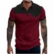 thumbnail image 1 of pstuiky camisetas para hombre, Camisa informal de manga corta con cuello abatible, bolsillos simulados y botones para hombre camisas casuales para hombre s, 1 of 8