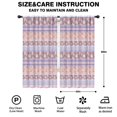 thumbnail image 2 of Blackout Kids Curtains,Purple Pioneer Flower Striped Pattern Childrens Insulated Curtains Set Of 2,Bedroom Essentials,Toddler Room Decor 42x84in(106x213cm), 2 of 5