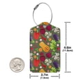 thumbnail image 4 of Disketp 1 Luggage Tag For Suitcase,Begetable Leather Baggage Tag With Stainless Steel Loop Privacy Cover For Women Men Girls, 4 of 5