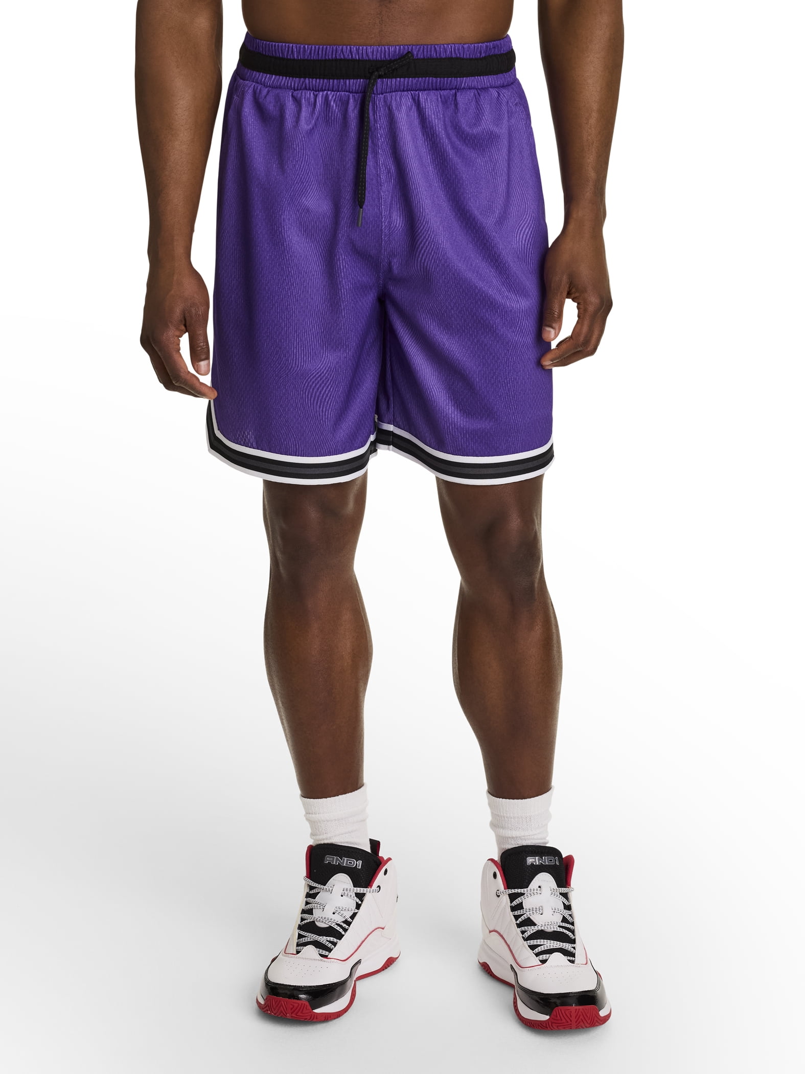 AND1 Men's and Big Men's Challenger Short, 8" inseam, Sizes XS-5XL
