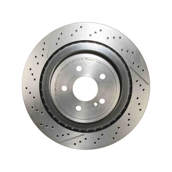 Rear Brake Rotor - Compatible with 2014 - 2018 Mercedes-Benz CLS63 AMG S 4Matic 2015 2016 2017