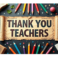 thumbnail image 4 of Colorful Thank You Teachers Backdrop Banner, Teacher Appreciation Day Decor, Education Theme Background, for Classroom Celebrations Teacher Parties Photo Props, 4 of 4