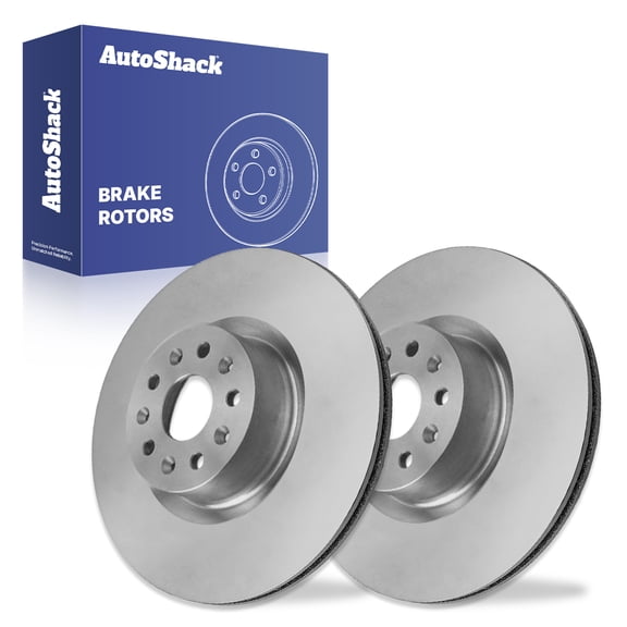 AutoShack Front Brake Rotors for Chevrolet & Cadillac, Camaro 2016-2024 CTS 2014-2019 CT5 2020-2025 CT6 2016-2020, AWD RWD L4 2.0L V6 3.0L 3.6L V8 6.2L - 13.58" (345 mm), 5-Lug