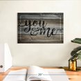 thumbnail image 3 of Elephant Stock You And Me Typography Wall Sign Wall Art - Horizontal Canvas Wall Art - Living Room Wall Decor - Wall Signs Canvas - Brown And Gray Decor - 12" x 8", 3 of 8