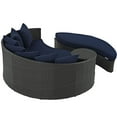 thumbnail image 5 of Modway Sojourn Aluminum and Rattan Patio Daybed in Canvas/Navy, 5 of 5