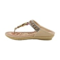 thumbnail image 2 of Sandalias de playa con diamantes de imitación y flores planas bohemias Wmkox8yii  ytu1334, 2 of 9
