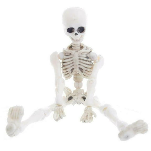 Halloween Movable Skeleton Human Model Skull Full Body Scary Mini 9 cm