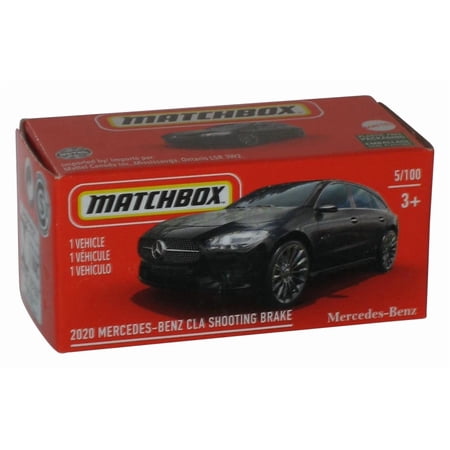 Matchbox 2020 Mercedes-Benz CLA Shooting Brake Black Power Grab Box Toy Car 5/100
