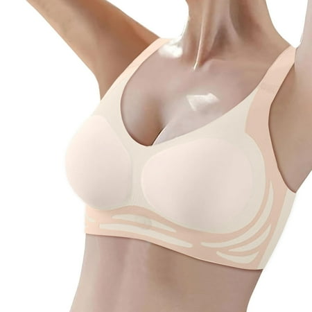 beishanbush Summer Savings Clearance Bra Under $10 Womens Wireless Bra Super Gather Bra Anti Sagging Breasts Support Pushup Lifting Bras for Older Women