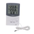 thumbnail image 2 of Indoor Outdoor , ABS Indoor Outdoor  25%  To 98%  -50 To 70 Degrees Celsius  Large Screen With Probe  For Feel Temperature Humidity Outside, 2 of 8