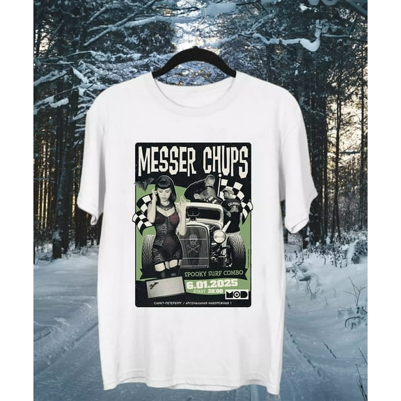Messer Chups Band Spooky Surf Combo T Shirt Size S-5XL AA1754