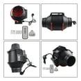 thumbnail image 4 of 1Pcs 45/48W Flue Fan 100mm Inline Duct Fan Extractor Humidity Controller EC-motor Fan With Variable High Speed Control ,Fast Wind Speed, 4 of 6
