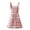 A, variant on Women's Vintage Pleated Ruffle Bowknot Apron with Pockets Maid Dress Pinafore Overalls for Kitchen Cooking and Crafting
