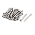 thumbnail image 1 of 30 pcs M3x30mm de acero inoxidable 316 tornillos de máquina de cabeza cónica Phillips Tono Plata Unique Bargains juegos de tornillos y tuercas, 1 of 2