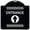 Black & White, variant on SignMission Designer Series Sign - Flex Post Entrance with Straight Ahead Arrow Decal Only for Flex Paddle | Black & White 18" X 18" Heavy-Gauge Aluminum Architectural Sign | Made in