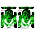 thumbnail image 2 of Hover Board Skin for Self-Balancing Sticker Decals Electric Scooter Smart Balancing Scooters Vinyl Cover-Green Fire, 2 of 4
