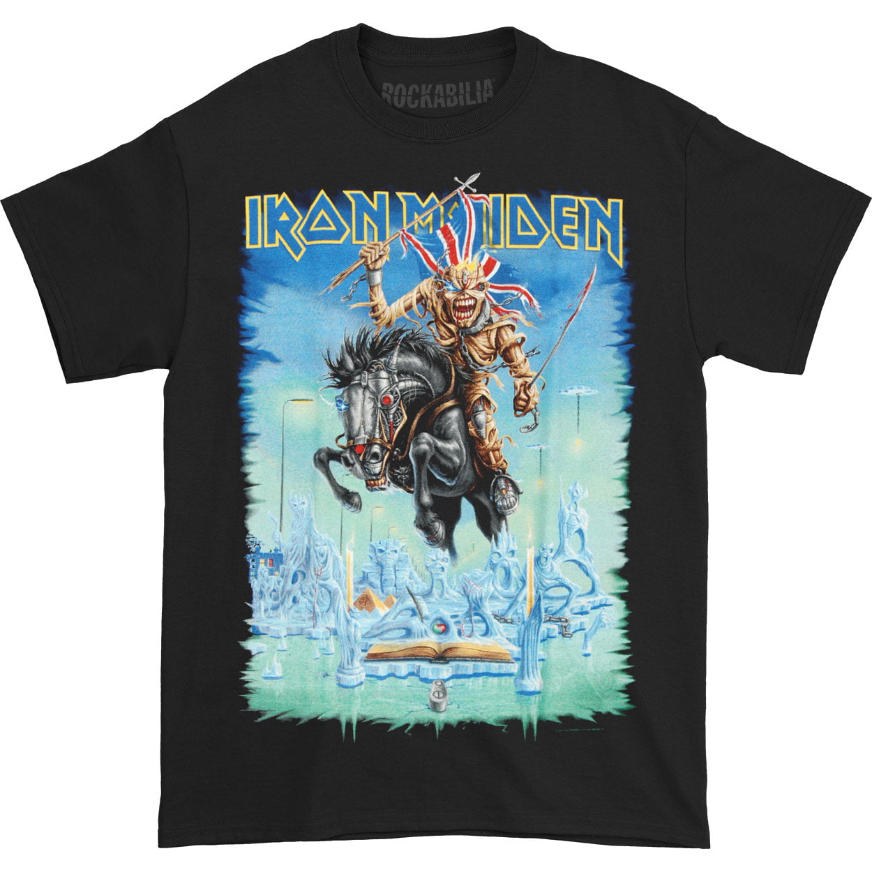 All Sizes IRON MAIDEN Nine Eddies T-SHIRT NEW OFFICIAL Killers Powerslave NOTB