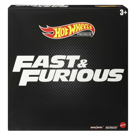 Hot Wheels Fast & Furious Premium Bundle of 5 1:64 Scale Toy Car & Truck Play Vehicles
