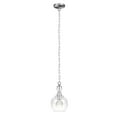 thumbnail image 1 of Evelyn&Zoe Industrial Pendant with Seeded Glass Shade, 7", 1 of 9