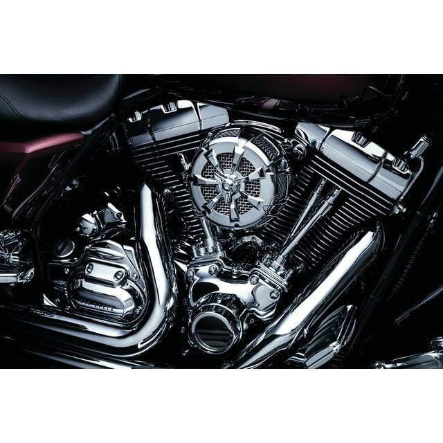 Kuryakyn Alley Cat Air Cleaner Kit Black and Chrome 9516