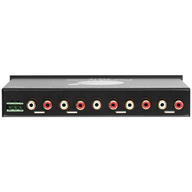 9-Band Car Audio Equalizer Pre-Amp - 1/2 DIN With Subwoofer Output & CD/AUX Input Switch