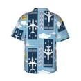 thumbnail image 3 of Bixox Men's Hawaiian Shirts Men's Airplanes and Aviation Signs Print Short-Sleeve Shirt-Medium, 3 of 8