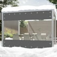 thumbnail image 2 of JIAN YA NA PVC Clear Tarps Curtain Spliced Side Panels Waterproof, Windproof, Dustproof, Anti-UV, Anti-Tear, Anti-Aging for Pergola, Garage, Patio, Balcony, 2 of 13
