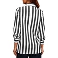 thumbnail image 5 of CBASIHI Womens Striped Button Down Shirts- Loose Fit Casual Trendy Collared Long Sleeve Fall Tops Black Size S-2XL, 5 of 7