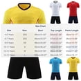 thumbnail image 2 of Edvintorg Boys Outfits Kids Soccer Jersey Uniform Short Sleeve Athletic Shirt and Short Training Sets for Boys Size 4-15, 2 of 4