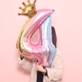 thumbnail image 1 of Crown Number Foil Balloons Number Ballon Happy Birthday Party Decoration 32 Inch, 1 of 2