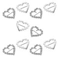 thumbnail image 4 of 10pcs Alloy Rhinestone Buckle Fashion Alloy Buckle Clothes Alloy Accessories Headwear Alloy Decor (Love Heart Style), 4 of 4