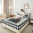 thumbnail image 4 of Feelyou Farmhouse Bear Print Twin Sheet Sets, Woodland Animal Twin Fitted Sheet, Teens Boys Girls Kids Flat Sheet, Luxury Bedroom Decor, 3pcs, 4 of 7