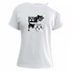thumbnail image 3 of Camiseta para mujer, Tops de verano, trajes de manga corta, regalo, camiseta clásica elegante para mujer, Camiseta básica para vacaciones, desplazamie Blanco, 3 of 10