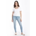 thumbnail image 1 of Jeans high rise skinny Juvenil, 6873 (Mezclilla tono claro) azul 3, 1 of 3