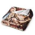 thumbnail image 2 of Annabelle Throw Blanket, All Season Decorative Soft Cozy Fleece Blankets, Room Decor For Bed Chair Car Sofa Couch Bedroom, 2 of 9