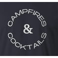 thumbnail image 2 of 9 Crowns Men's Camping Funny T-shirt (Campandcocktail-Navy, Small), 2 of 3