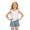 White, variant on Girls Vest Top Denim Shorts Solid Casual Fashionable Set White 2-3 Years