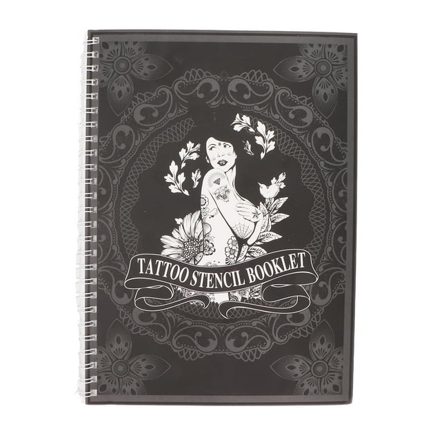 Plantilla de tatuaje temporal, álbum de plantilla de tatuajes plantilla de tatuajes portátil álbum plantilla de tatuajes rendimiento finamente ajustado
