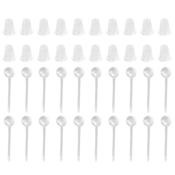 EeaseMX juego de pendientes de plástico para mujer, tapones para los oídos, pendientes de protección para niñas.