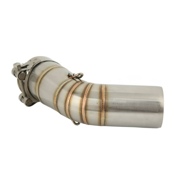 Tubo de escape intermedio de acero inoxidable, tubo de escape intermedio de motocicleta, tubo de enlace intermedio de escape de motocicleta, tubo de escape intermedio de motocicleta, estética elegante