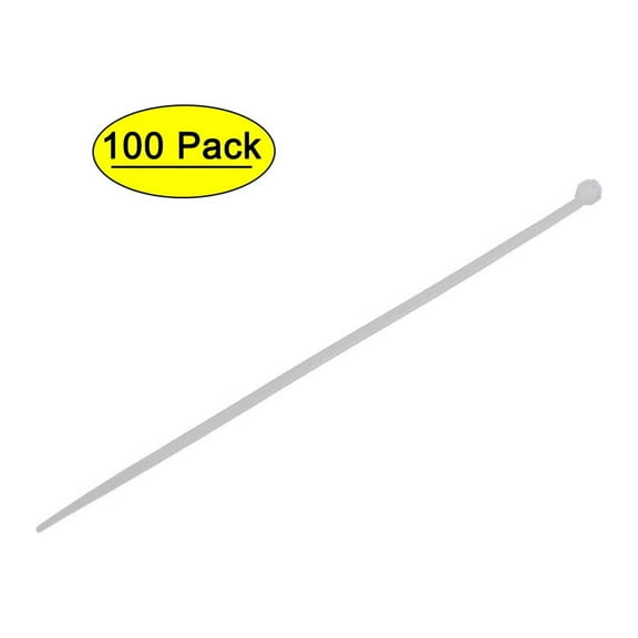 3mm x 150mm Nylon Self Locking Cable Zip Ties Fastener Beige 100pcs