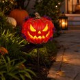 thumbnail image 5 of PYURTEP Halloween Solar Lights Outdoor, LED Light‑Up Pumpkin Stake Lights, Spooky Waterproof Outdoor Solar Lights for Yard Pathway Halloween Decor, 5 of 7