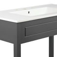 thumbnail image 6 of Sink Vanity Cabinet, Gray White, Wood, Hotel Bedroom Bathroom, Modern Contemporary HB34054, 6 of 9