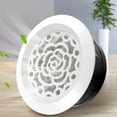 thumbnail image 2 of White Flower shape Air Vent Cover with Insect Mesh for Walls and Ceilings, 2 of 8
