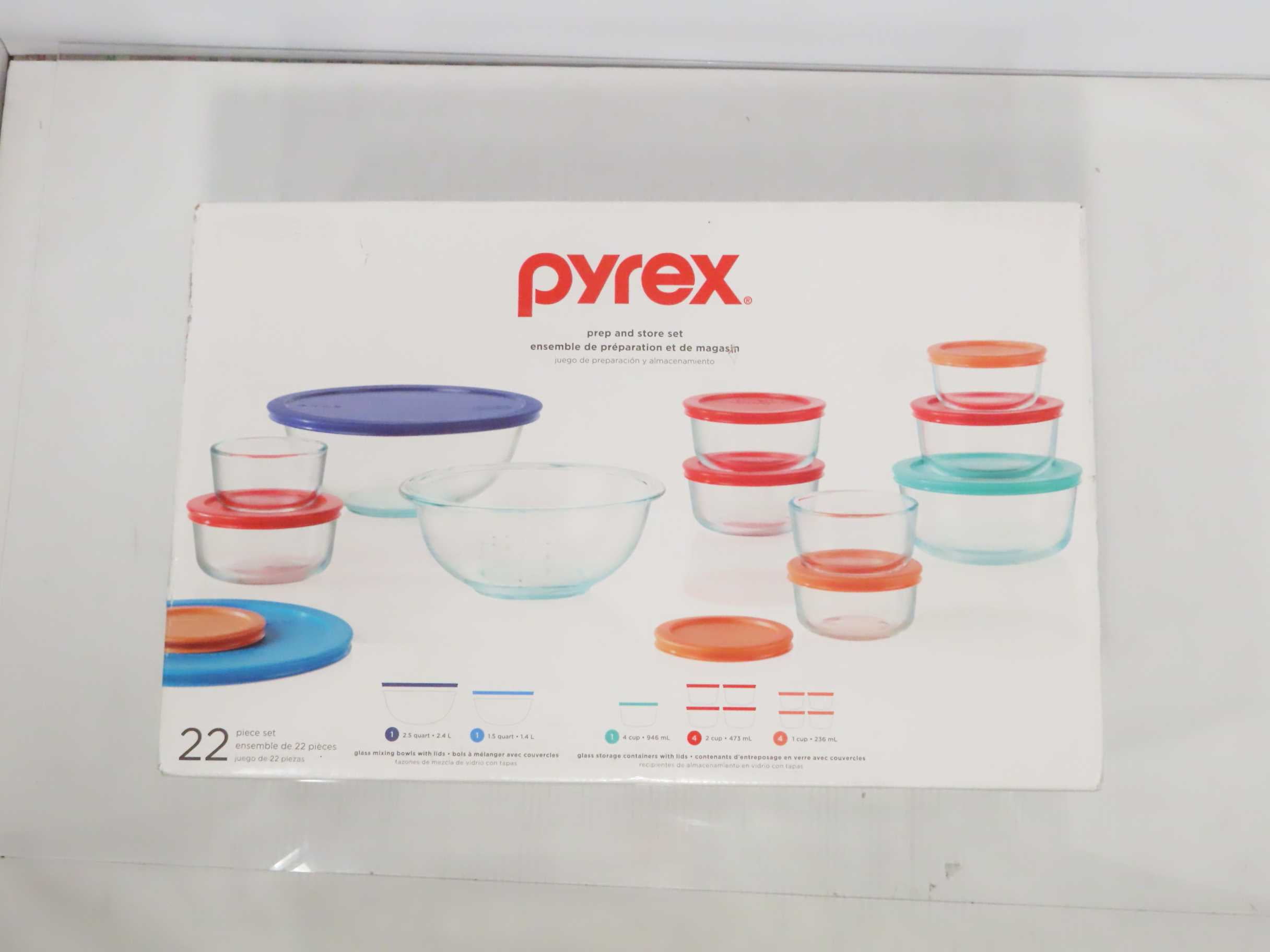 Glass Food Storage Set Pyrex 22-pc 