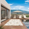 thumbnail image 3 of Beige Flowers Outdoor Rug for Patio/Deck/Porch, Non-Slip Large Area Rug 6 x 9 Ft, Watercolor Farmhouse Botanical Floral Indoor Outdoor Rugs Washable Area Rugs, Reversible Camping Rug Carpet Runner, 3 of 8