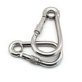 thumbnail image 3 of 304 Stainless Steel Screw Lock Climbing Gear Carabiner Quick Links Safety Snap Hook Chain Connecting Ring Carabiner Chain Buckle, 3 of 5