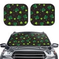 thumbnail image 2 of Naloa St. Patrick's Day8 2 Piece Foldable Car Sun Shades, Car Windshield Sunshade, Front Window Sunshade for Car, Truck, SUV - Small, 2 of 7