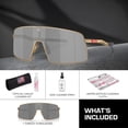 thumbnail image 3 of Oakley OO6013 Sutro TI Rectangle Shaped Non-Polarized Sunglasses for Men - Includes Official Eyewear Kit - Matte Gold Frame with Prizm Black Lens, 3 of 6